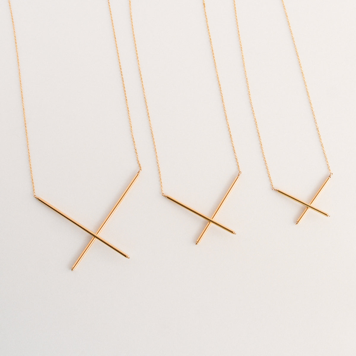 Grace and Flux Golden X Necklace – Grace & Flux