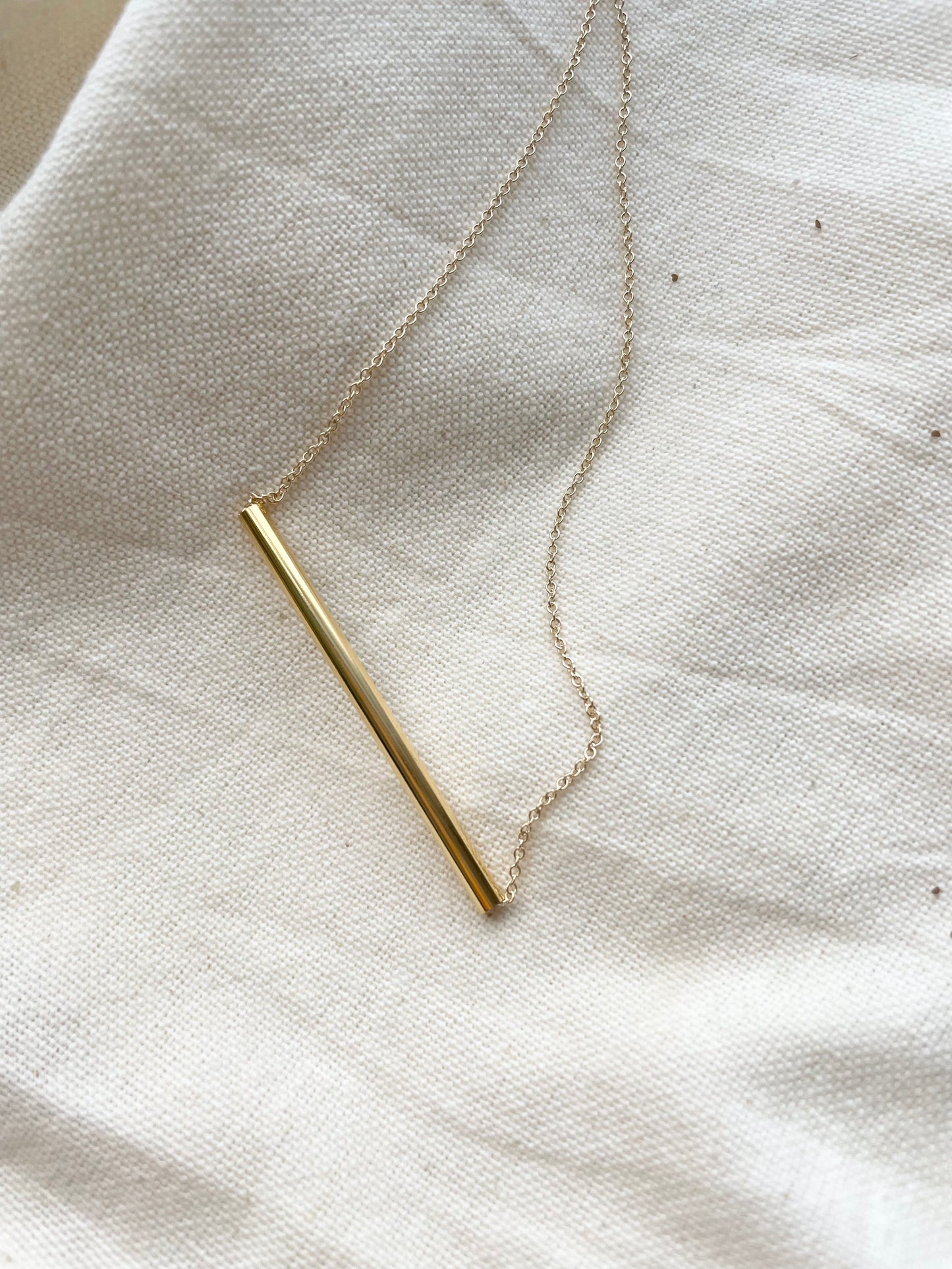 Gold Bar Necklace