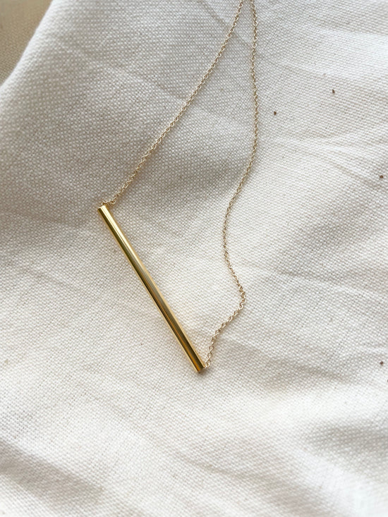 Gold Bar Necklace