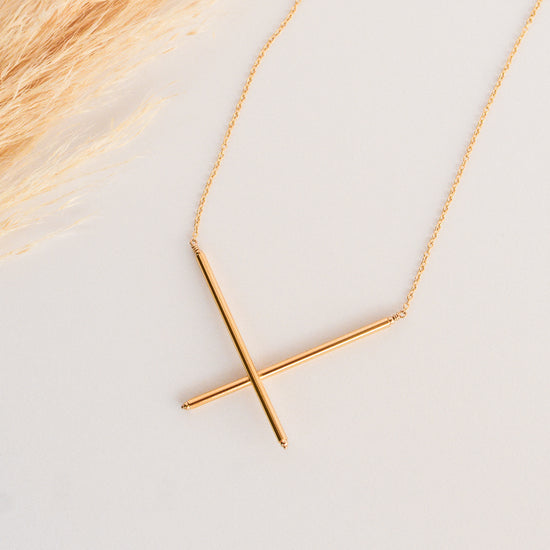 Golden X Necklace