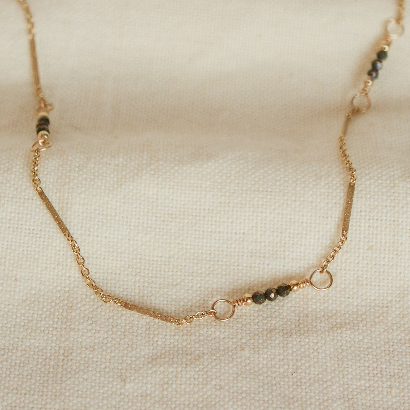 Lariat Link Choker Necklace