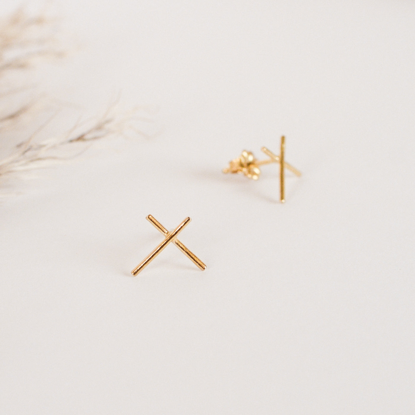 X Stud Earrings