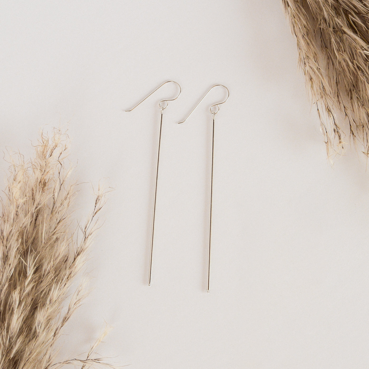 Silver Bar Earrings