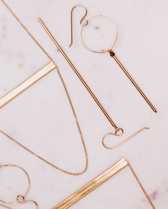 Golden Bar Earrings
